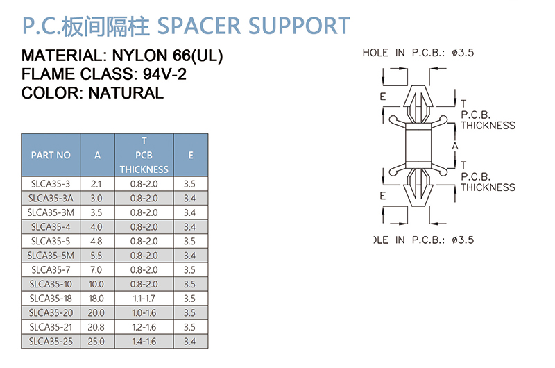 PC板间隔柱 SLCA35-3